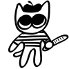 🥖 Эмодзи «𓃠 Kitty Marvartoo» для Telegram