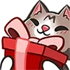 🥳 Эмодзи «Kitty Maya Big» для Telegram