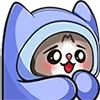 💙 Эмодзи «Kitty Maya Big» для Telegram