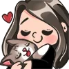 🥰 Эмодзи «Kitty Maya Big» для Telegram