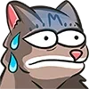 😥 Эмодзи «Kitty Maya Big» для Telegram
