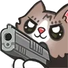 🔫 Эмодзи «Kitty Maya Big» для Telegram