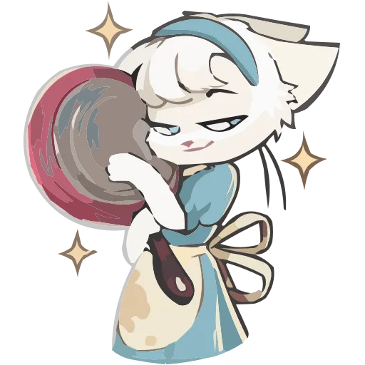 🤩 Эмодзи «Набор эмоджи с Кошечкой Мией из ВК в качестве» для Telegram