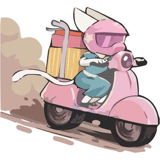 🏍 Эмодзи «Набор эмоджи с Кошечкой Мией из ВК в качестве» для Telegram