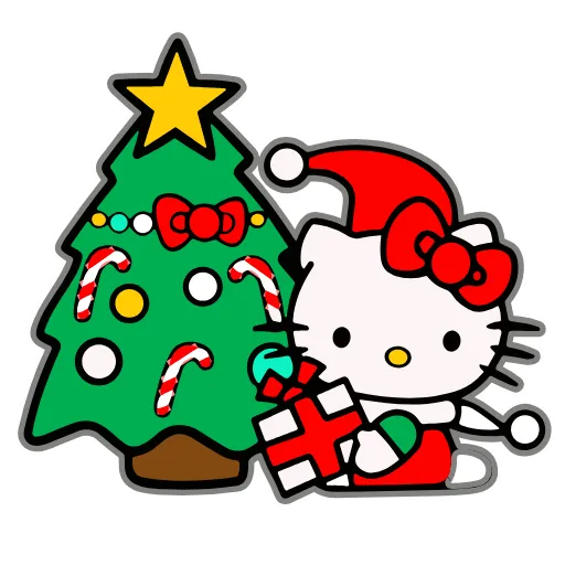 🥰 Эмодзи «Kitty Xmas» для Telegram