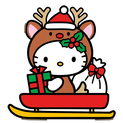 😃 Эмодзи «Kitty Xmas» для Telegram