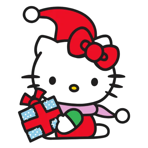 😍 Эмодзи «Kitty Xmas» для Telegram