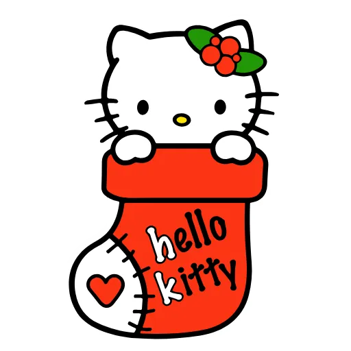 ❤️ Эмодзи «Kitty Xmas» для Telegram