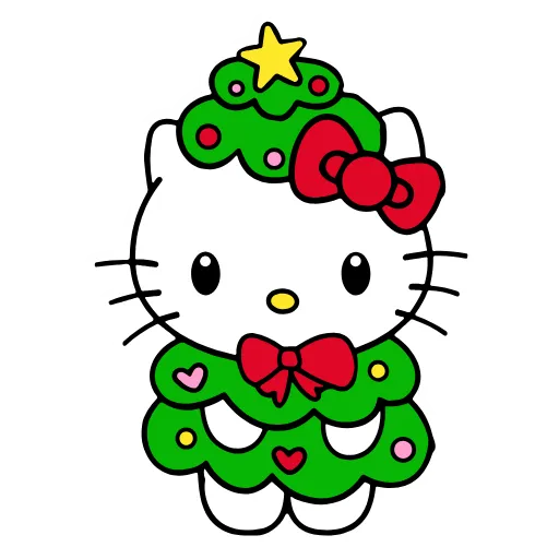 😄 Эмодзи «Kitty Xmas» для Telegram