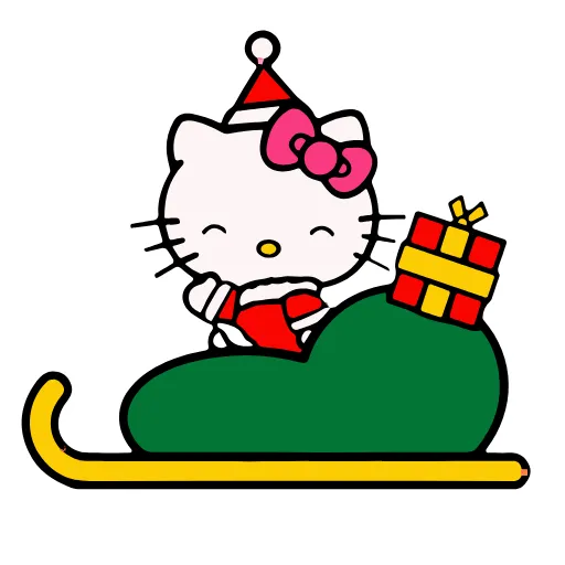 ☺️ Эмодзи «Kitty Xmas» для Telegram
