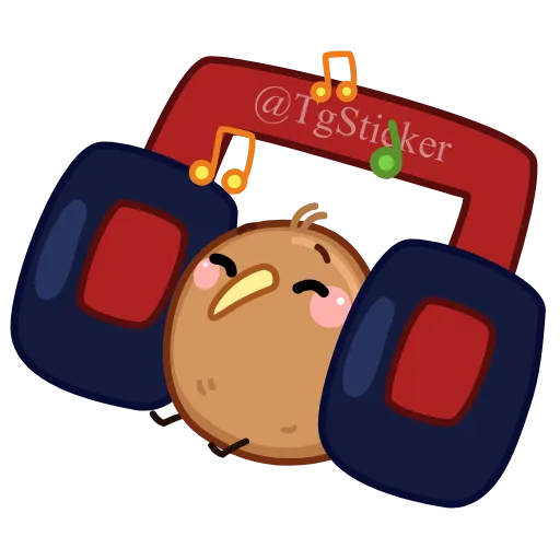 🎧 Эмодзи «Птичка Киви» для Telegram