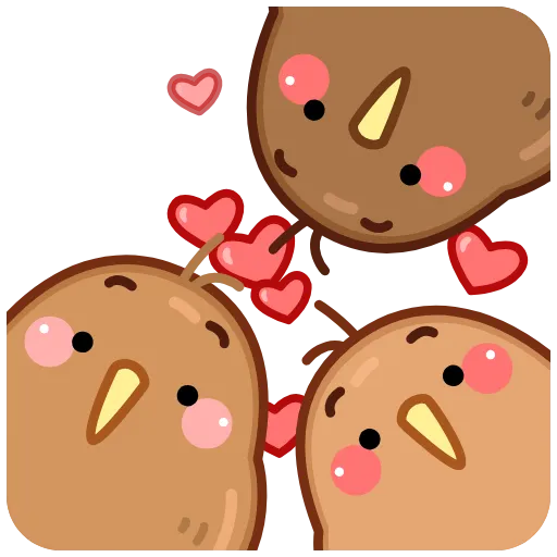 🥰 Эмодзи «Птичка Киви» для Telegram