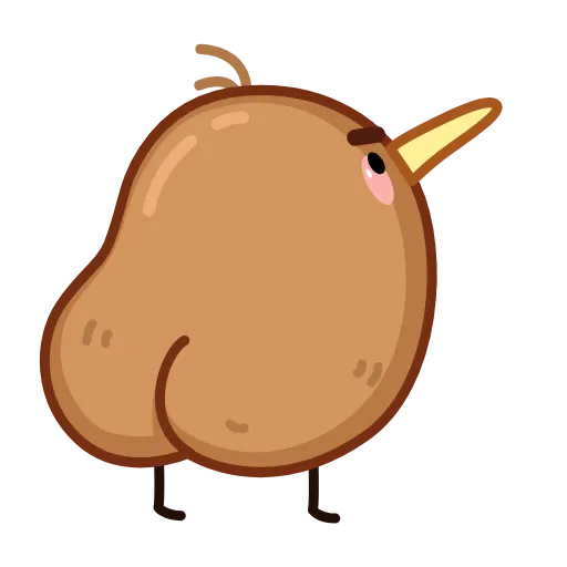 😝 Эмодзи «Птичка Киви» для Telegram
