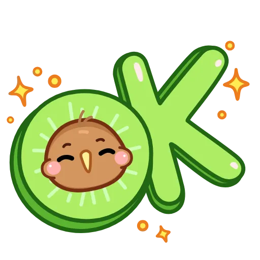 👌 Эмодзи «Птичка Киви» для Telegram