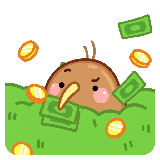 🤑 Эмодзи «Птичка Киви» для Telegram