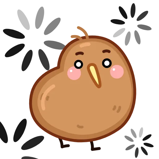 🫥 Эмодзи «Птичка Киви» для Telegram