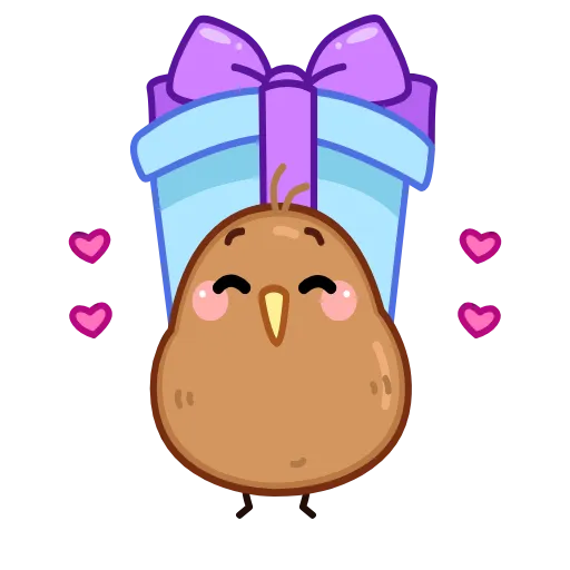 🎁 Эмодзи «Птичка Киви» для Telegram