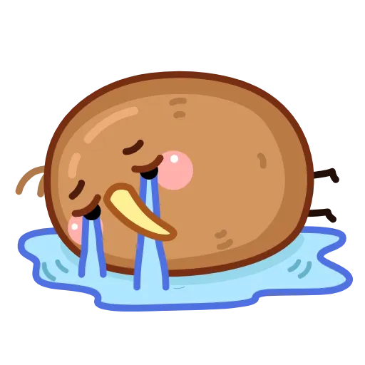 😭 Эмодзи «Птичка Киви» для Telegram