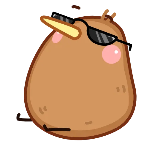 😎 Эмодзи «Птичка Киви» для Telegram