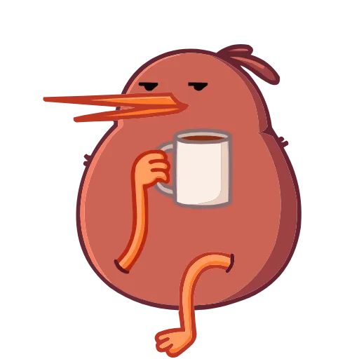 ☕️ Эмодзи «Киви Кивик» для Telegram