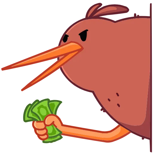 🤑 Эмодзи «Киви Кивик» для Telegram