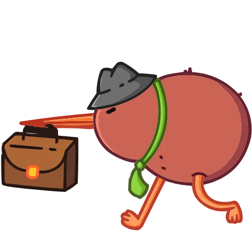 🧳 Эмодзи «Киви Кивик» для Telegram
