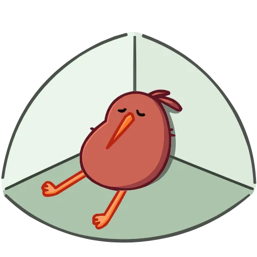 😔 Эмодзи «Киви Кивик» для Telegram