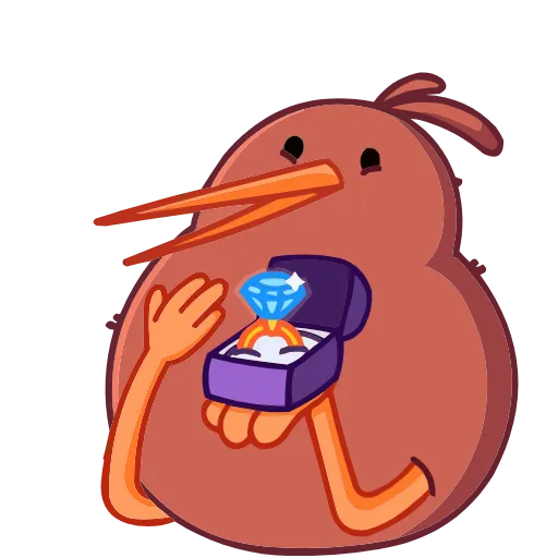 💍 Эмодзи «Киви Кивик» для Telegram