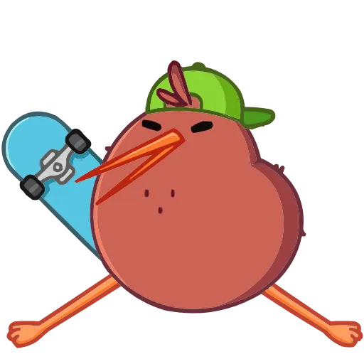 🛹 Эмодзи «Киви Кивик» для Telegram