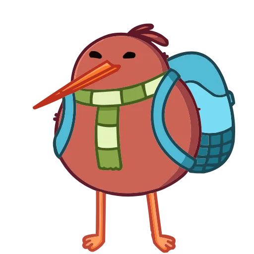 🎒 Эмодзи «Киви Кивик» для Telegram