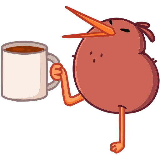 ☕️ Эмодзи «Киви Кивик» для Telegram