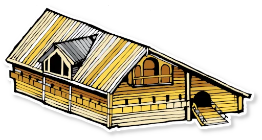 🏡 Стикер «Архитектура Кижи» для Telegram