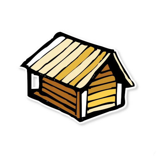 🏠 Стикер «Архитектура Кижи» для Telegram