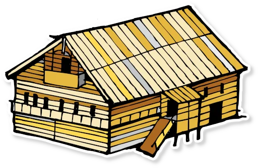 🏠 Стикер «Архитектура Кижи» для Telegram