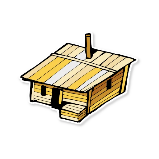 🏠 Стикер «Архитектура Кижи» для Telegram