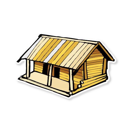 🏘 Стикер «Архитектура Кижи» для Telegram