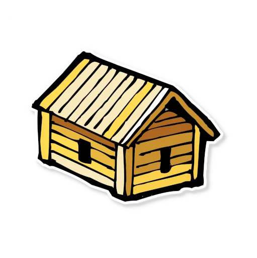 🏠 Стикер «Архитектура Кижи» для Telegram
