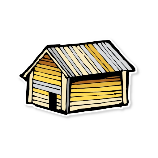🏠 Стикер «Архитектура Кижи» для Telegram