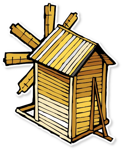 🏡 Стикер «Архитектура Кижи» для Telegram