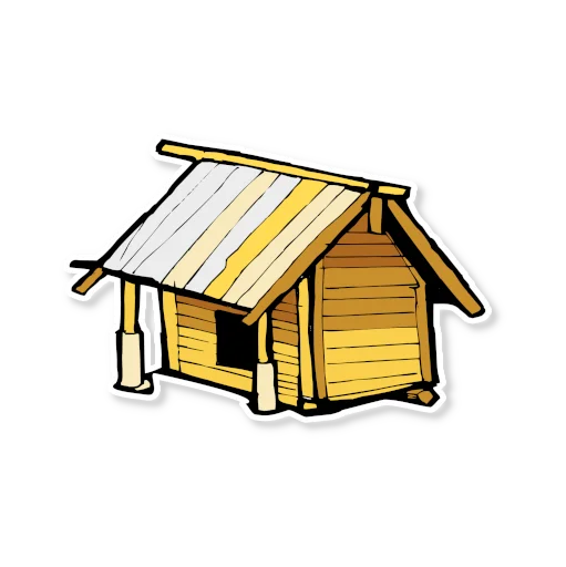 🏠 Стикер «Архитектура Кижи» для Telegram
