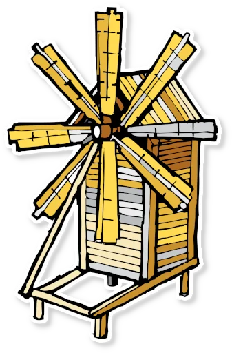 🏠 Стикер «Архитектура Кижи» для Telegram