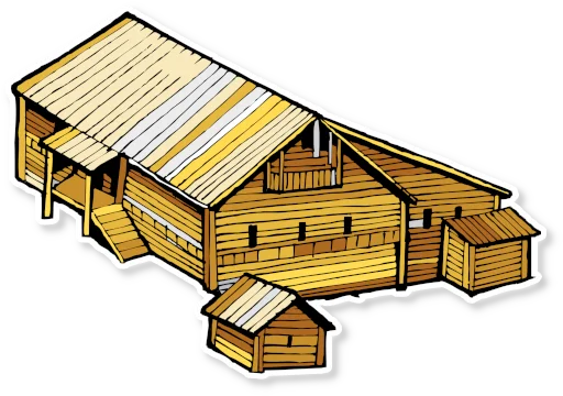 🍞 Стикер «Архитектура Кижи» для Telegram