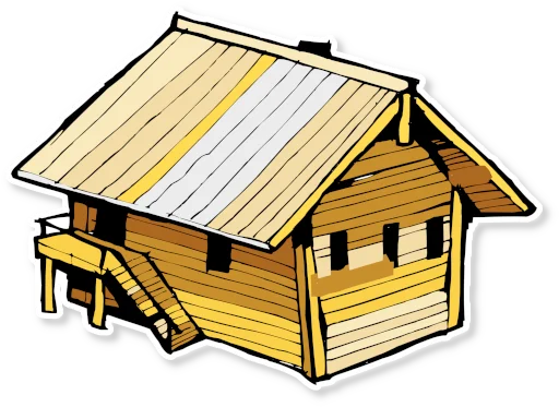 🏠 Стикер «Архитектура Кижи» для Telegram