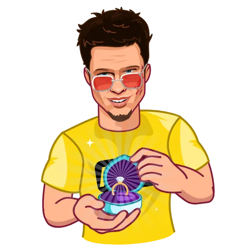 💍 Стикер «Tyler Durden» для Telegram