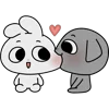 🤩 Эмодзи «Kkamang Couple» для Telegram