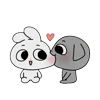 🤩 Эмодзи «Kkamang Couple» для Telegram