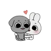 🤩 Эмодзи «Kkamang Couple» для Telegram