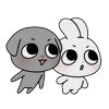 🤩 Эмодзи «Kkamang Couple» для Telegram