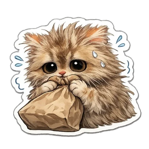 😨 Стикер «Клубок» для Telegram