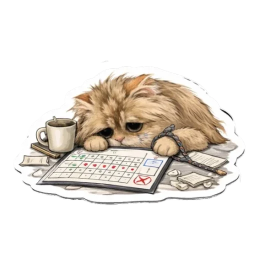 😐 Стикер «Клубок» для Telegram